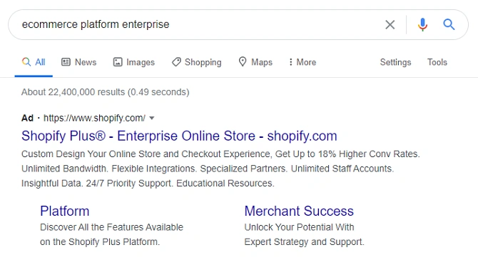 contoh iklan google search